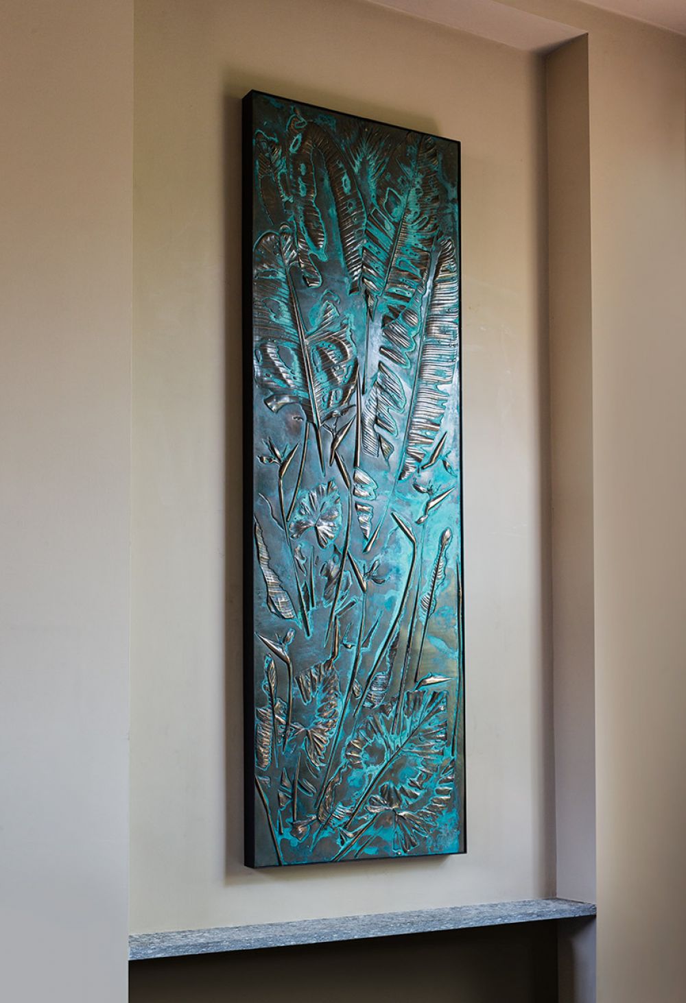 Blue Tropicality - Sculptural Panel